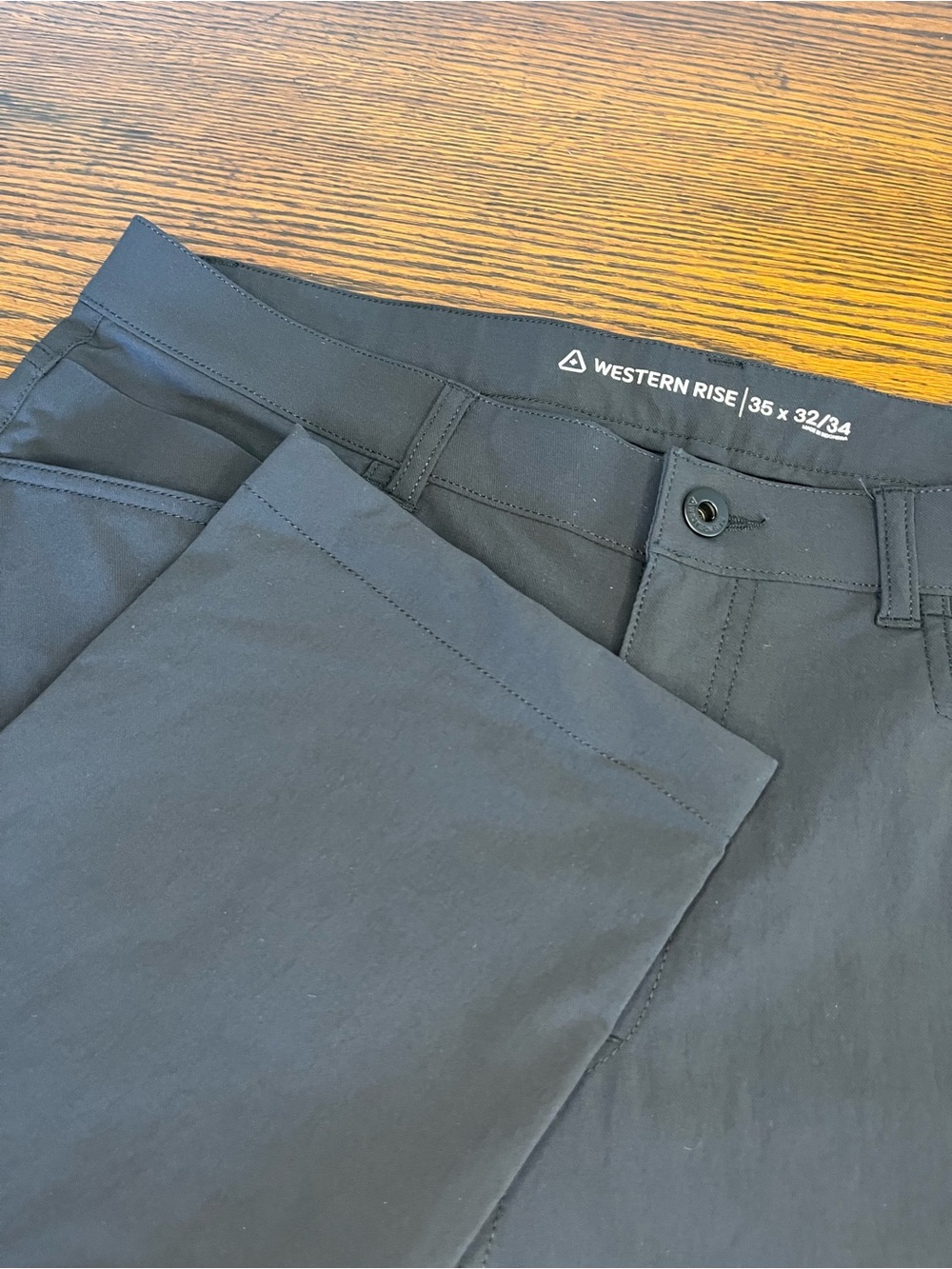 Western Rise Evolution Pants Mens 35x32 Black Performance Hiking Stretch Tech